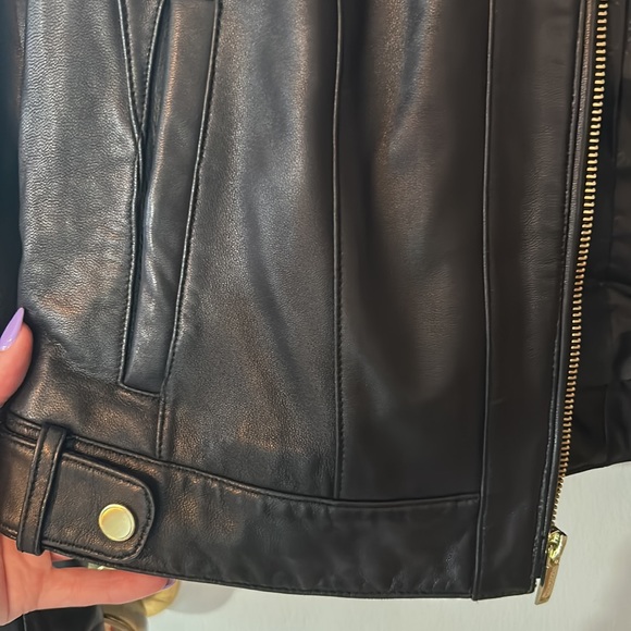Cole Haan Lamb Skin Leather Jacket - Picture 9 of 9